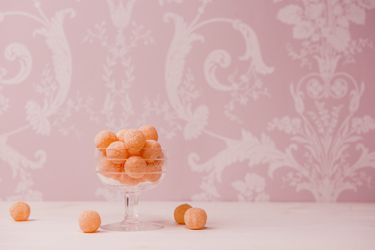 pink, wall, paper, food, glass